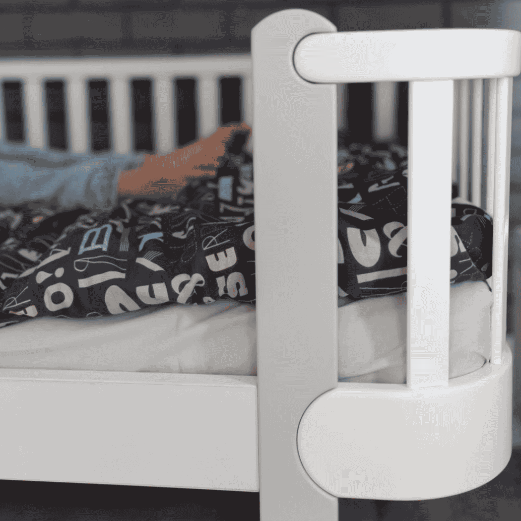 Postel pro Teenagery Zukko 160 Gekko Kids, Bílá / Šedá